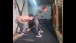 Whipping and ballbusting in attic
