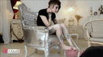 Gothic Queen Lucia Haycock: A hot foot smother session for t