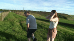 Sophies Shoulder Ride In Field