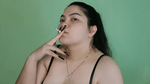 watch curvy student smoking